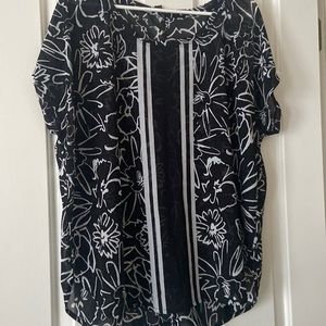 Black & White Sheer Blouse*